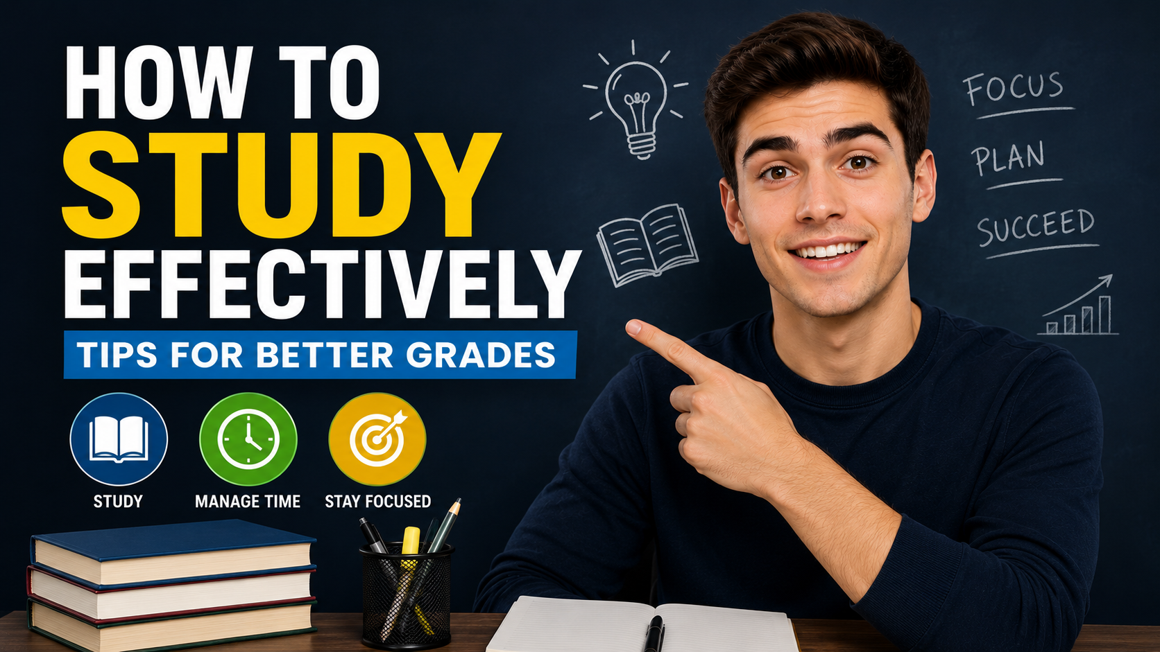 Study thumbnail before with effectively headline